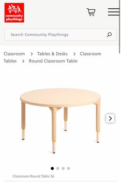 Round Classroom Table from Community Playthings