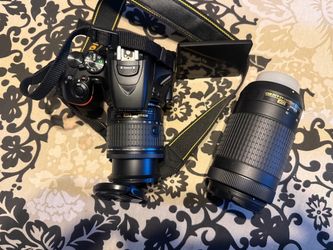 Nikon D5600 DSLR with Two Lenses