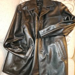 Men's Car Coat Leather jacket