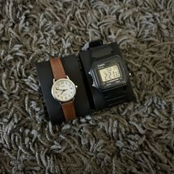 Timex Indiglo and Casio 