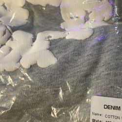Grey denim tears shorts