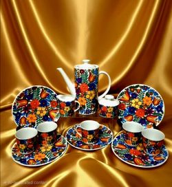 Vintage 1970s porcelain coffee service set Winterling Röslau in Bavaria, Germany