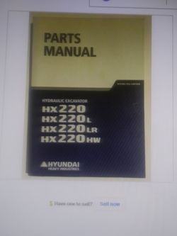 Hyuandai Hx220 And Hx220l Parts Manual