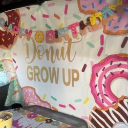 Donut Grow Up Backdrop