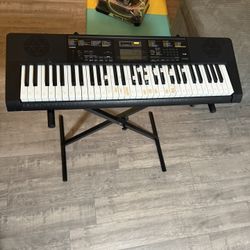 Casio Electric Keyboard With Stand 