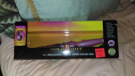 Gold and Hot 1 1/4 professional ceramic curling iron