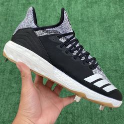 ADIDAS ICON 4 BOOST PRIMEKNIT “OREO” METAL BASEBALL CLEATS (Size 13.5, Men’s)