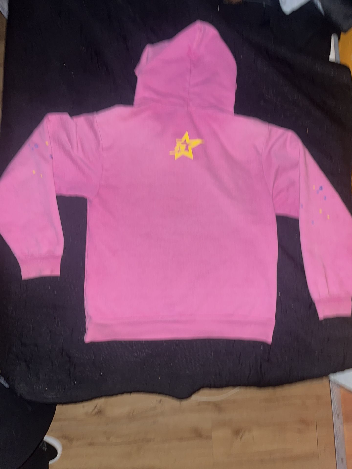pink spider hoodie