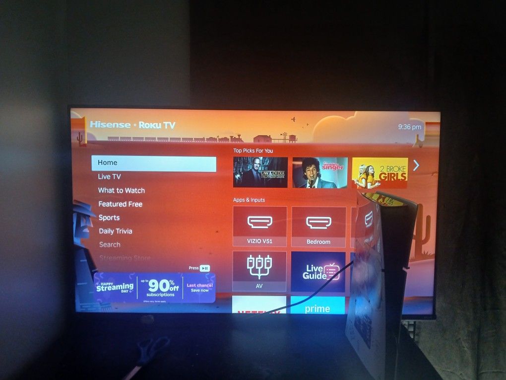 Roku 43 Inch Flat Screen Tv 140$