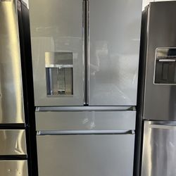 REFRIGERATOR CAFE - FRENCH DOOR GLASS 4 DOOR 90 DAYS WARRANTY ✅