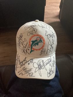 Miami Dolphins Multi-Signed Autographed Hat