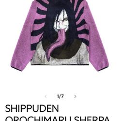Naruto Orochimaru Sherpa Fleece Jacket Hypland 2XL