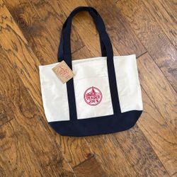 Brand New With Tags, Trader Joe’s Large Navy Blue Canvas Tote Bag