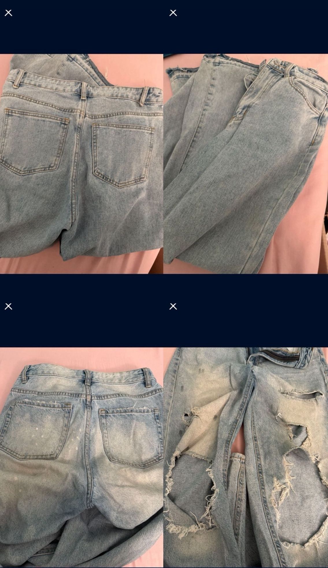 box of women’s clothes