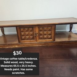 Coffee Table/ Credenza