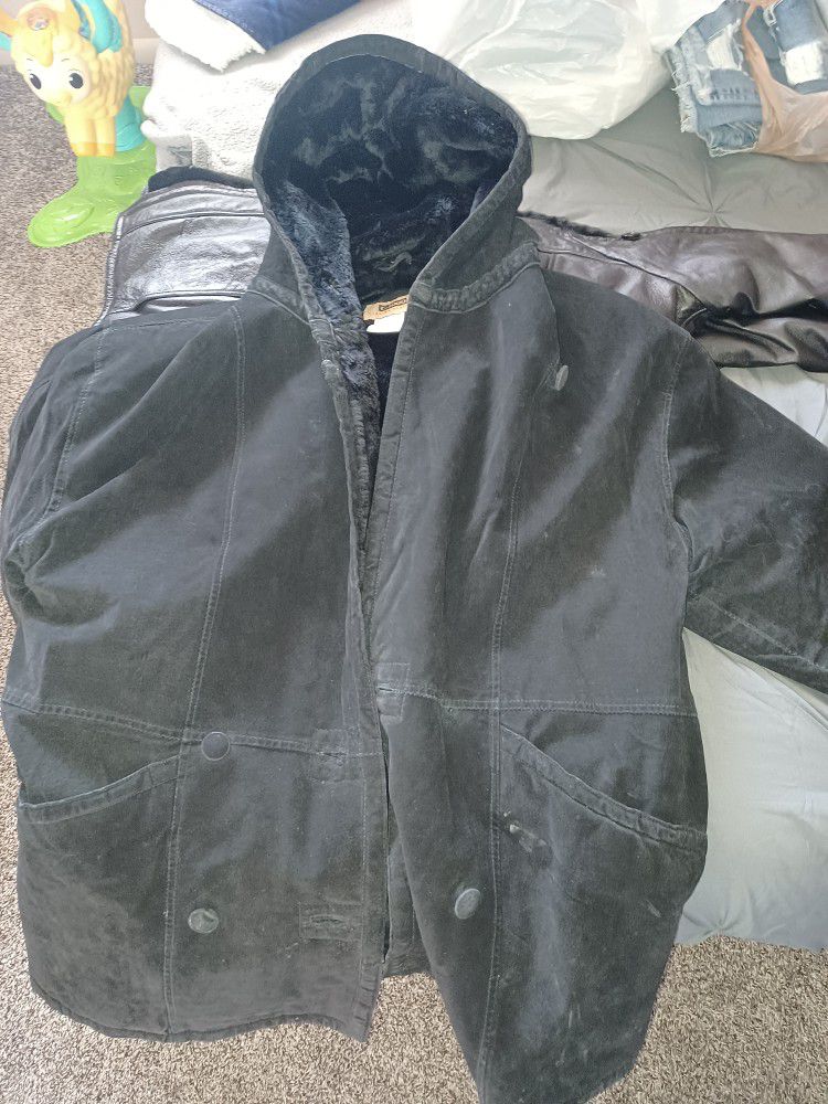 L leather jacket 
