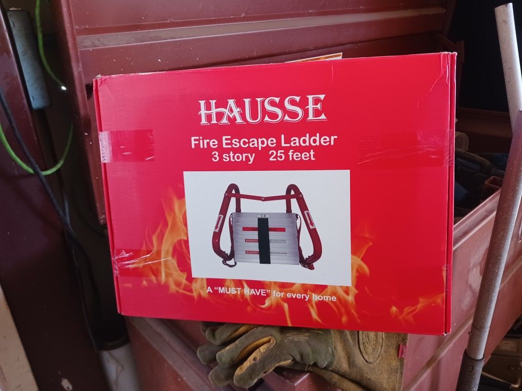 3 Story Fire Escape Ladder 25 Foot.