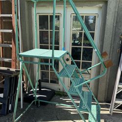 Roll-A-Stairs Rolling Staircase Works Perfect, Heavy Duty, Commercial Quality