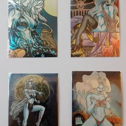 1995 LADY DEATH CHROMIUM CARDS