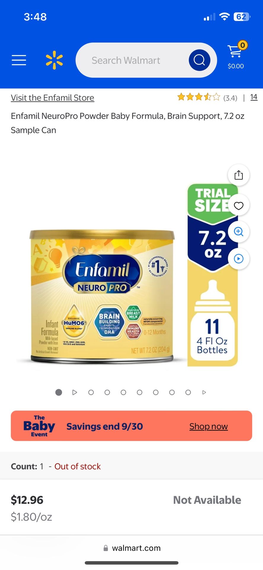 Enfamil Neuro Pro Infant  (NEW)