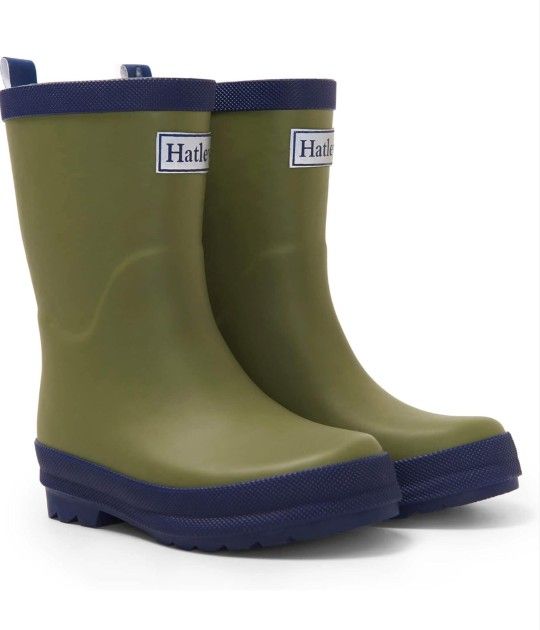 NWT, BOY'S HATLEY RAIN BOOTS SZ 2