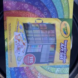 CRAYOLA 115 pc Imagination Art Set with Case - Brand New in Box SEALED ✅