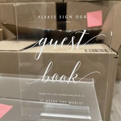 Acrylic Guest Sign In 
