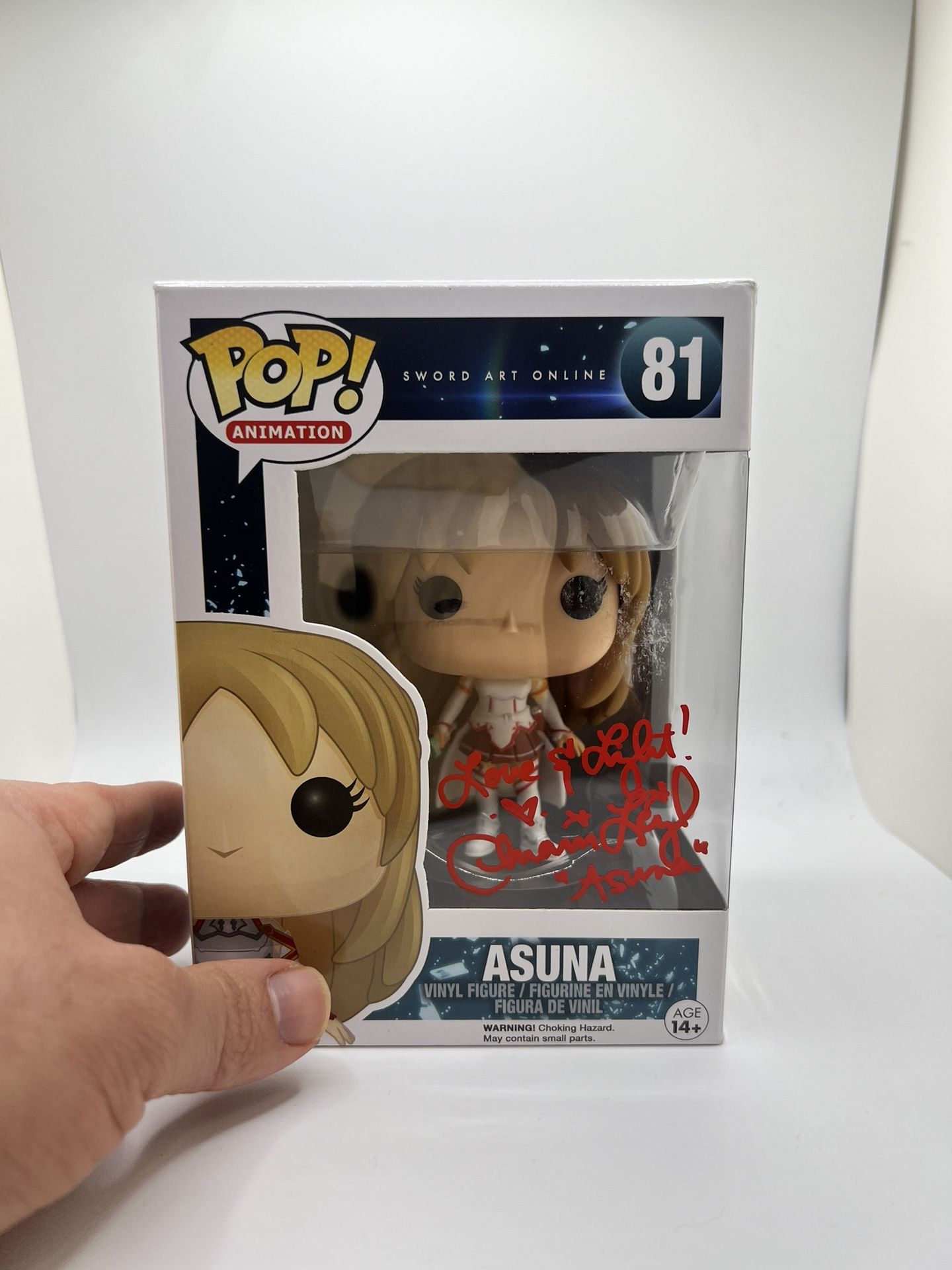 Funko Pop Asuna Signed By Cherami Leigh