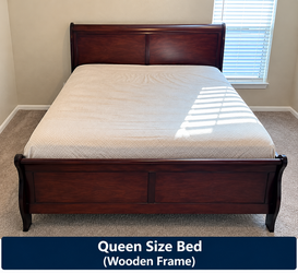 Complete queen bed set