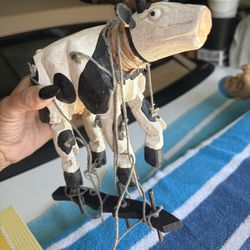 Cow puppet made in Mexico