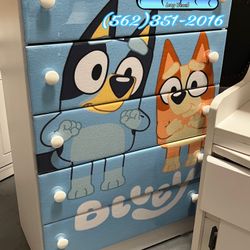 Bluey Boy Dresser For Clothes Five Drawer Chest 