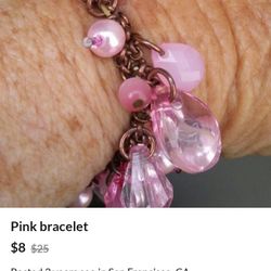 Pink Pearl Bracelet