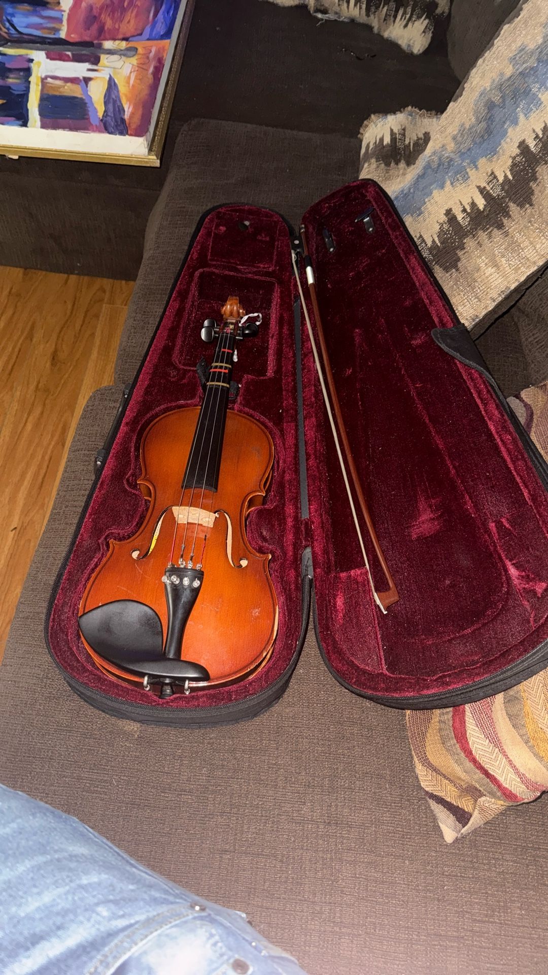 West Coast V-9 1 3/4 Size Rosalia Violin Vintage - Antique