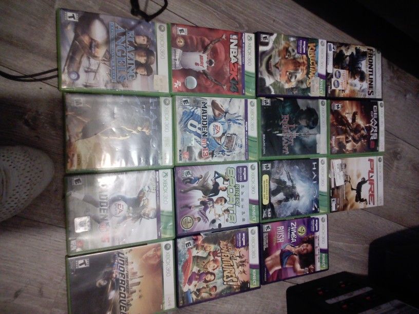 Xbox 360 Console With 15 Games Of All Genres