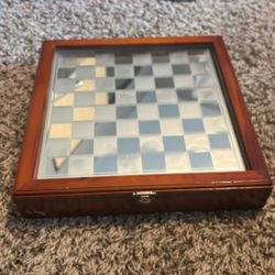 Glass/Stained Glass Chess Set 