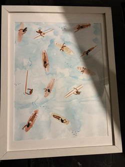 Surf Girl Framed Picture
