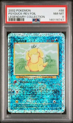 Pokemon Legendary Collections Psyduck PSA 8