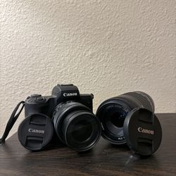 Canon M50 Mirrorless Camera with 55-250mm telescopic lense