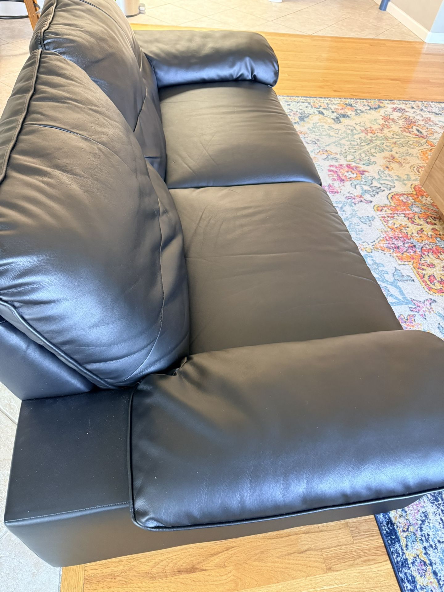 IKEA Leather Sofa in Good Condition