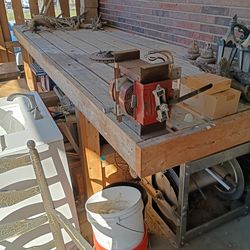 Outdoor    pine ? 14 ft by 4 ft (TABLE)