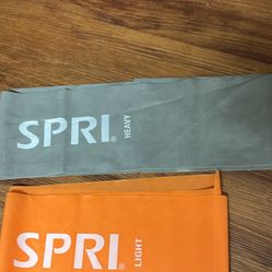 Workout SPRI Flat Bands Heavy and Light (2) 