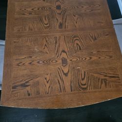 Wood Dining Table & 4 Chairs