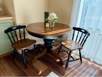 Charming rustic farmhouse table for two