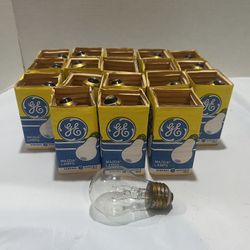 Lot of 18 Vintage GE General Electric 15W 130V Bulbs Mazda Lamps