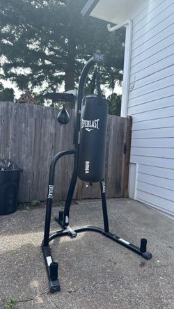 Soporte para saco de boxeo 2 en 1 para adultos, soporte de bolsa