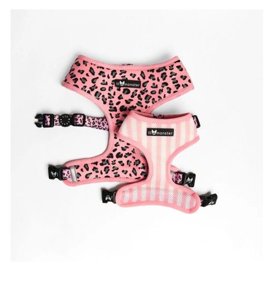 Pink Leopard Dog/cat Harness