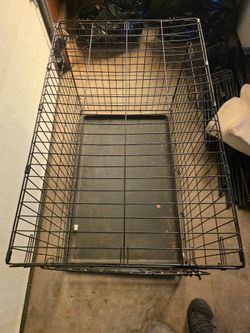 Mid/Large Wire Dog Crate Kennel with Tray