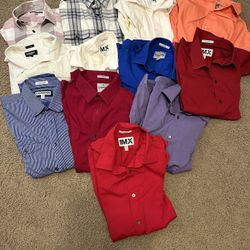 Men’s Dress Shirts M And Dress Pants 32x30
