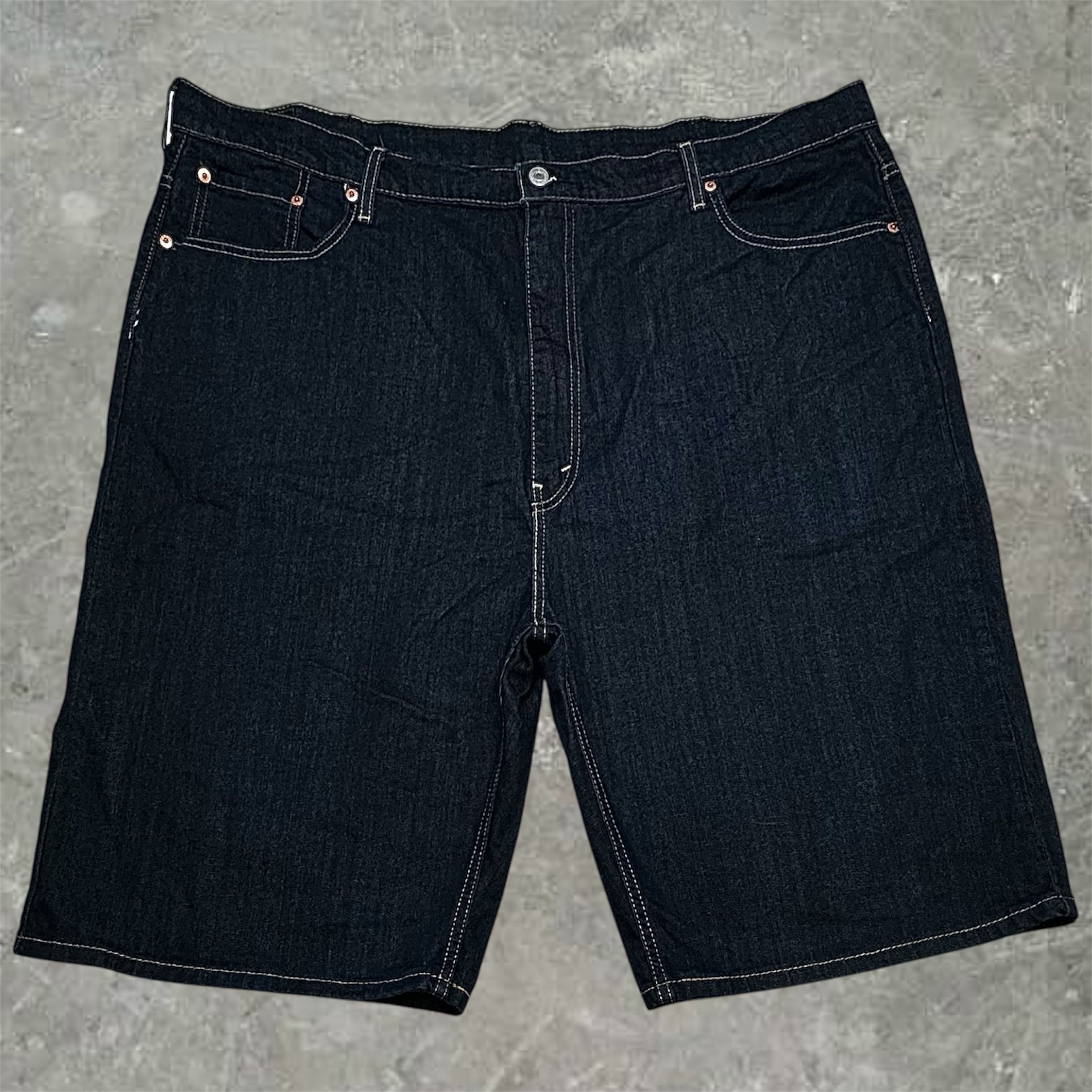 Levi’s 569 Men’s Dark Blue Denim/Jean Straight Leg Shorts (Jorts)