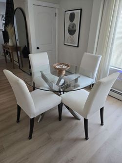 Dining set 4 chairs